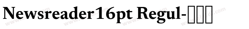 Newsreader16pt Regul字体转换 Newsreader16pt Regul字体转换